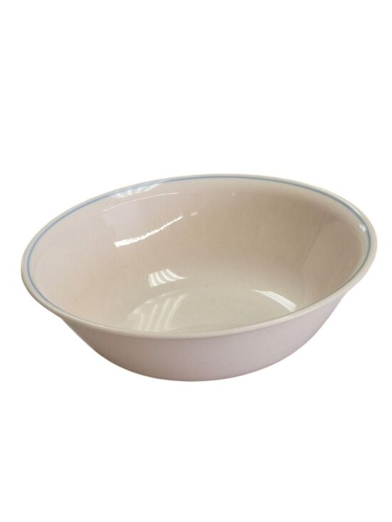 Corelle Other - Corelle By Corning White Serving Bowl With Blue Rim